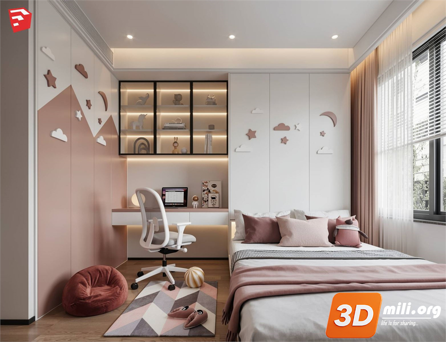 Children Room Scenes Skp FIles 
